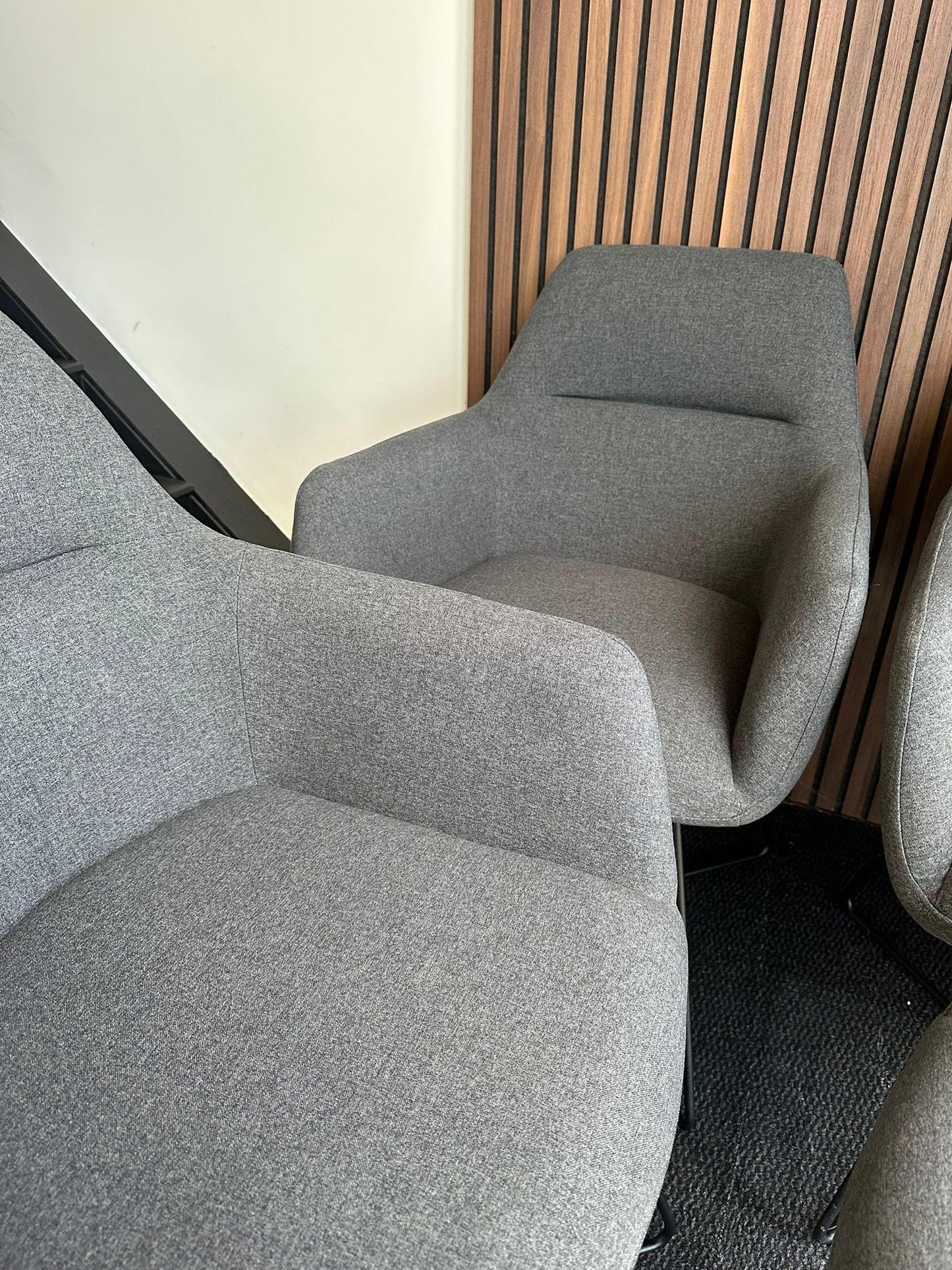 Bundle of 4x Kinko Dining Chair Shadow - Cross Black