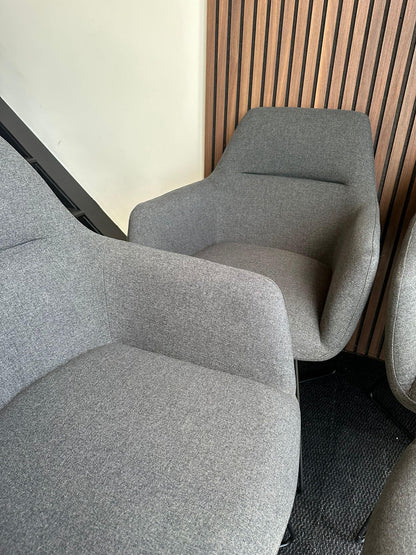 Bundle of 4x Kinko Dining Chair Shadow - Cross Black