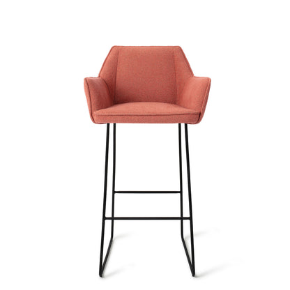 Tome Bar Chair Shabby Saffron Slide Black (Metal)