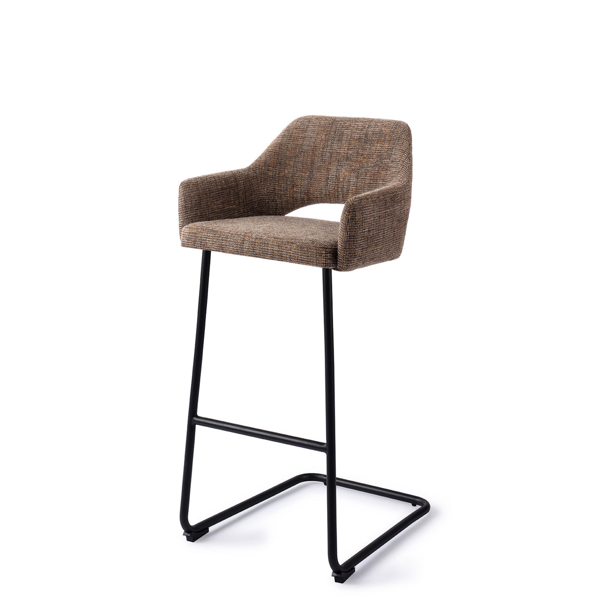 Yanai Bar Chair Checked Chestnut Arch Bar (75 cm)