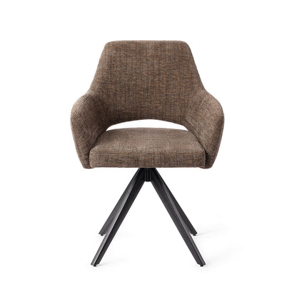 Yanai Dining Chair Checked Chestnut