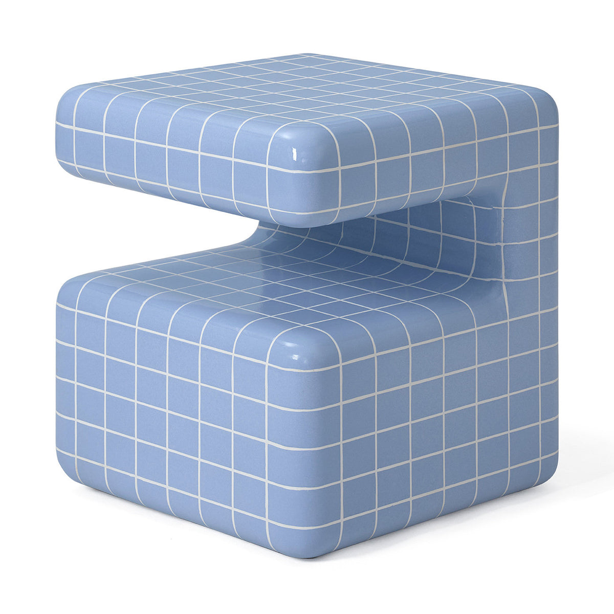 Takamu Side Table Cashmere Grid