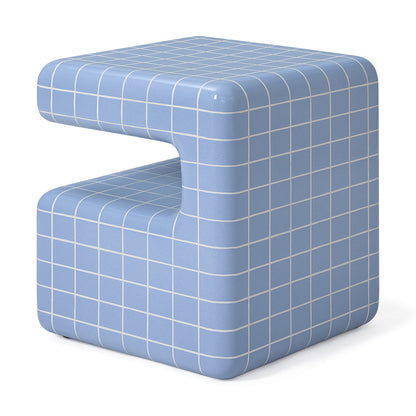 Takamu Side Table Cashmere Grid