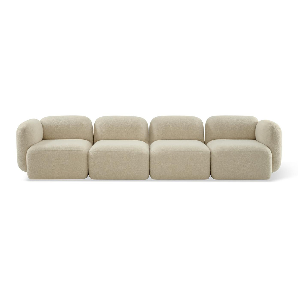 Yoshimi Sofa Cloudy Cream Corner L + 2 X Middle + Corner R