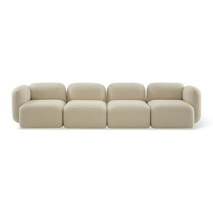 Yoshimi Sofa Cloudy Cream Corner L + 2 X Middle + Corner R