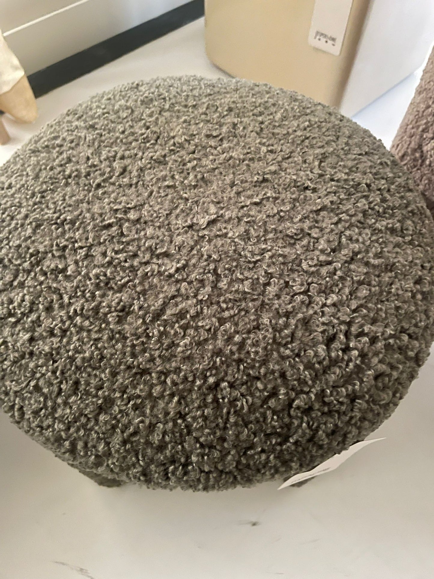 Nachii Poef Plush Moss