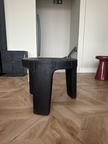 Kartano Zijtafel Burnt Black 56x45