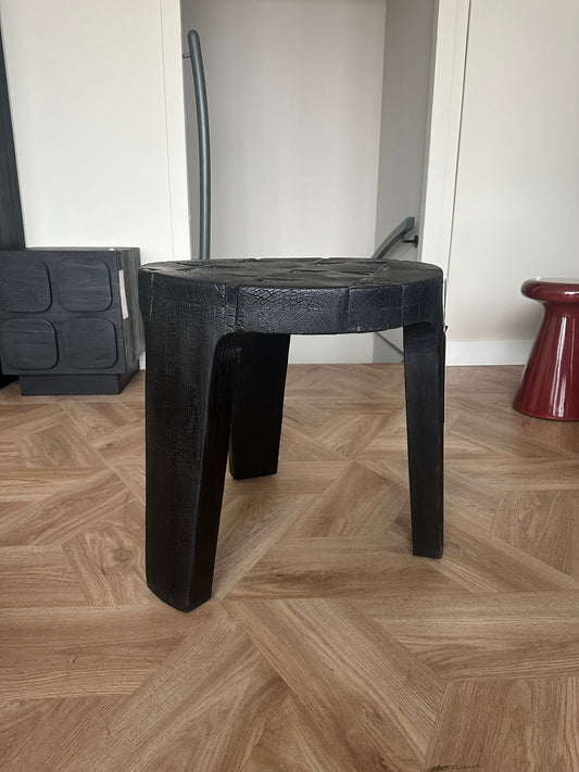 Kartano Zijtafel Burnt Black 56x56