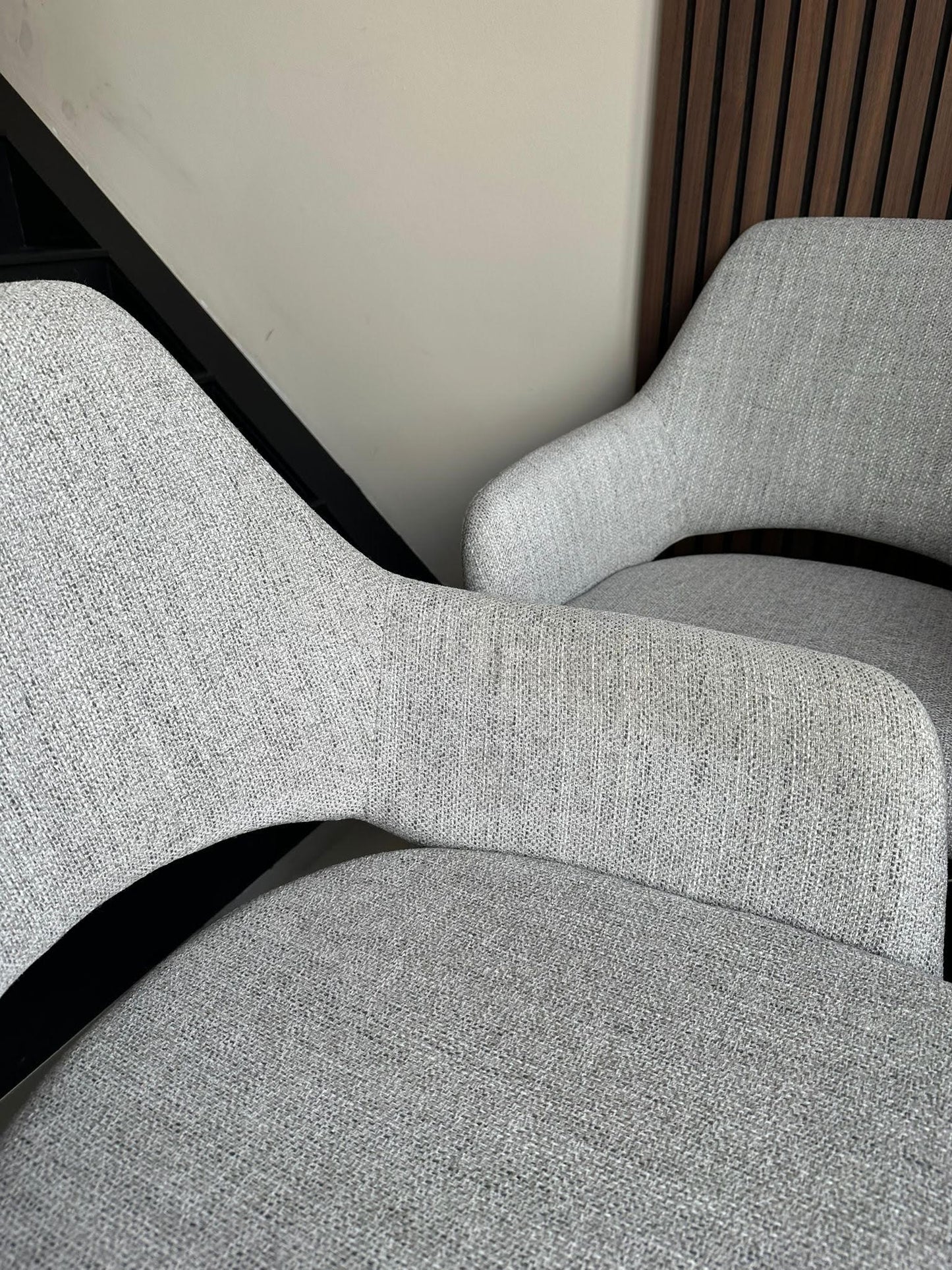 Bundle of 6x Yanai Dining Chair Pigeon - Cross / Beehive Steel