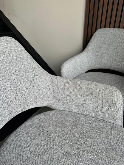 Bundle of 6x Yanai Dining Chair Pigeon - Cross / Beehive Steel